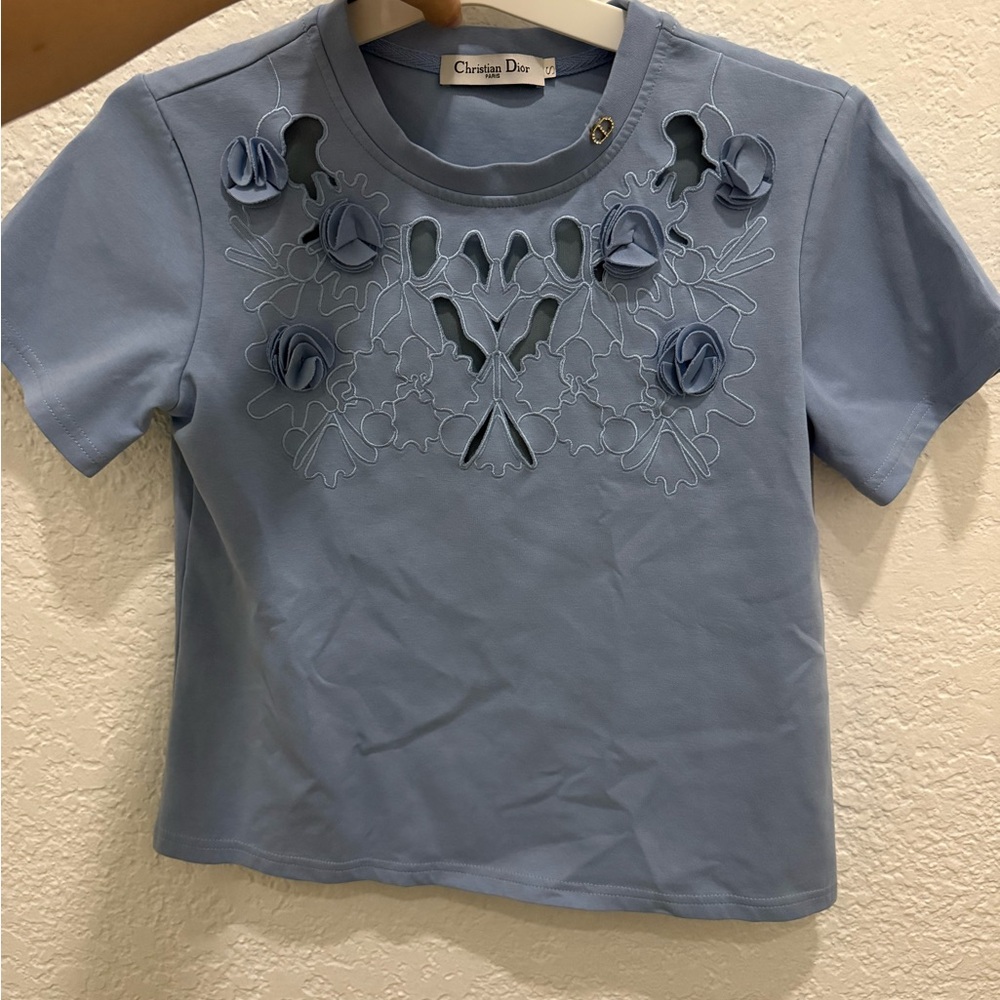Blue tee